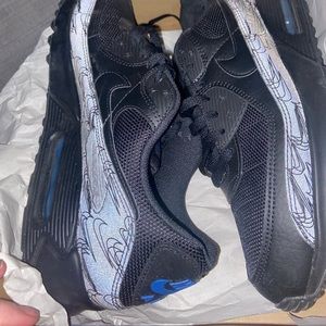 Nike Air Max 90s black and blue size 11